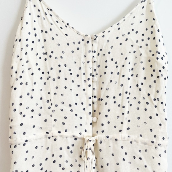 Rails Frida Ivory/ Blue Speckled Dot Dress Size Small - Picture 5 of 13